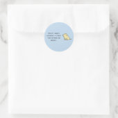 Sticker Rond Assis Bien (Sac)