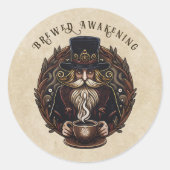 Sticker Rond Assistant Café (Devant)