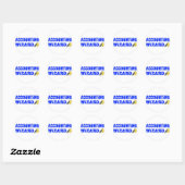 Sticker Rond Assistant comptable (Feuille)