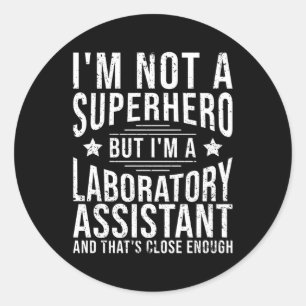 Sticker Rond Assistant de laboratoire