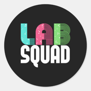 Sticker Rond Assistant de laboratoire technique du laboratoire 