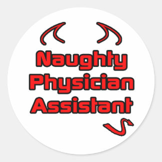 Sticker Rond Assistant de médecin coquin