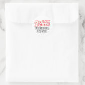 Sticker Rond Assistant de médecin... un peu comme une grosse af (Sac)