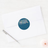 Sticker Rond Assistant de physiothérapie Boho PTA (Enveloppe)