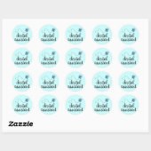 Sticker Rond Assistant dentaire (Feuille)