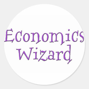 Sticker Rond Assistant Économie