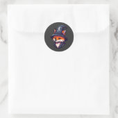 Sticker Rond Assistant Fox - Imaginaire magique (Sac)