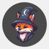 Sticker Rond Assistant Fox - Imaginaire magique (Devant)