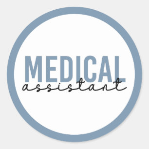 Sticker Rond Assistant Médicale MA   Assistant clinique