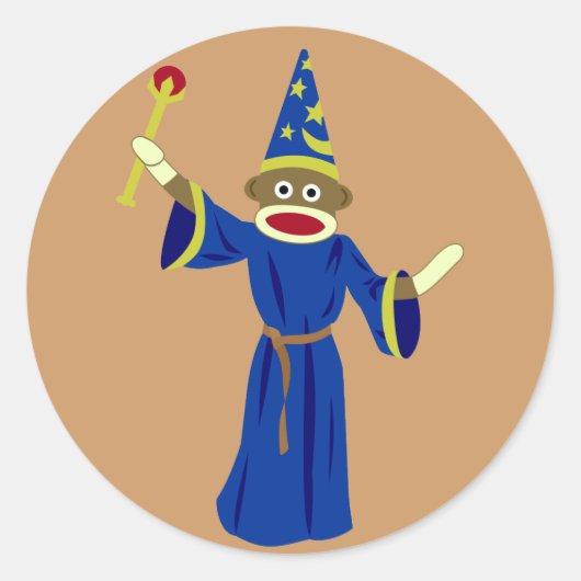 Sticker Rond Assistant Monkey (Devant)