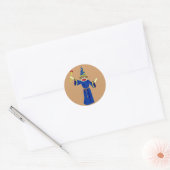 Sticker Rond Assistant Monkey (Enveloppe)