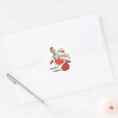 Sticker Rond Assistant père Noël (Enveloppe)