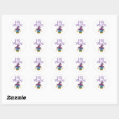Sticker Rond Assistant Ressources humaines (Feuille)