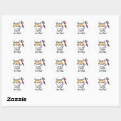 Sticker Rond Assistante dentaire (Feuille)