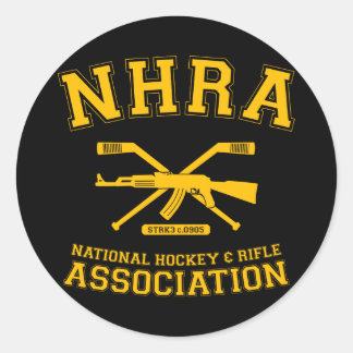 Sticker Rond Association nationale de hockey et de fusil