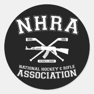 Sticker Rond Association nationale de hockey et de fusil