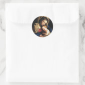 Sticker Rond Assomption de Vierge Marie (Sac)