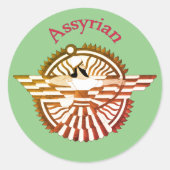 Sticker Rond assyrien (Devant)