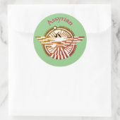 Sticker Rond assyrien (Sac)