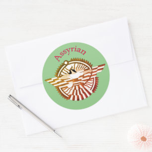 Sticker Rond assyrien