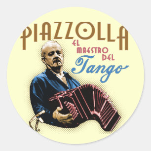 Sticker Rond Astor Piazzolla