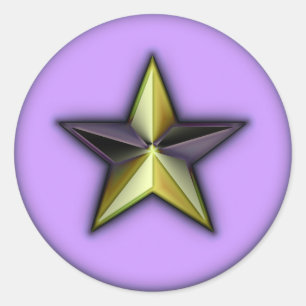 Sticker Rond Astra Metallica Lavender