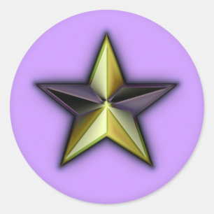 Sticker Rond Astra Metallica Lavender