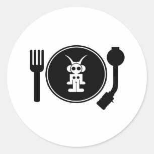 Sticker Rond astro DJ