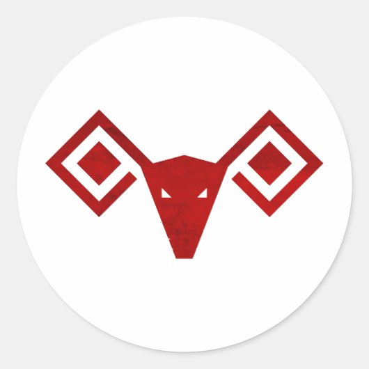 Sticker Rond Astrologie Animale Bélier (Devant)