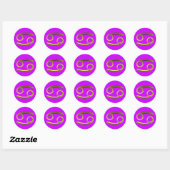 Sticker Rond Astrologie Symbole de zodiaque Cancer or Look Eleg (Feuille)
