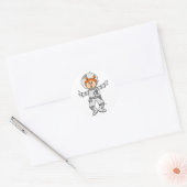 Sticker Rond Astronaut (Enveloppe)