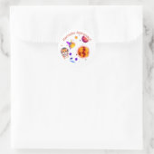 Sticker Rond Astronaut Hamster - Drôle Space Explorer Design (Sac)