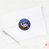 Sticker Rond Astronaut & Lune (Enveloppe)