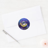 Sticker Rond Astronaut & Lune (Enveloppe)