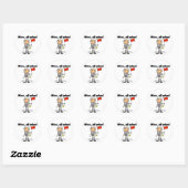 Sticker Rond Astronaut Mine Tous les T-shirts et cadeaux (Feuille)