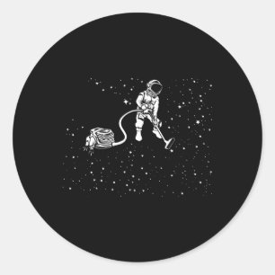Sticker Rond Astronaut Pour Le Vide Spatial