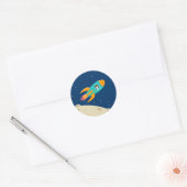 Sticker Rond Astronaute (Enveloppe)