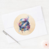 Sticker Rond Astronaute (Enveloppe)