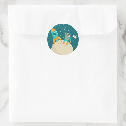 Sticker Rond Astronaute (Sac)