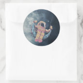 Sticker Rond Astronaute (Sac)