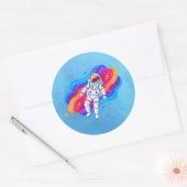 Sticker Rond Astronaute (Enveloppe)