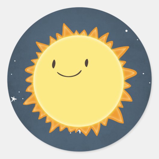 Sticker Rond Astronaute de fusée de l'enveloppe spatiale (Devant)