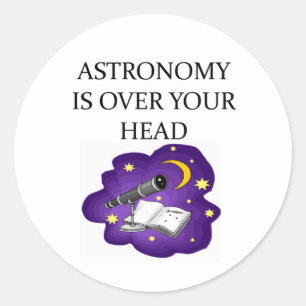 STICKER ROND ASTRONOMIE