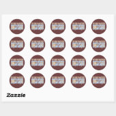Sticker Rond Astuce ta serveuse (Feuille)