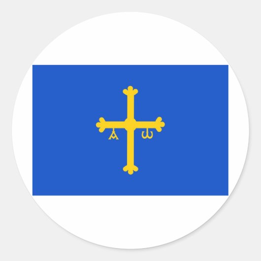 Sticker Rond Asturies (Devant)