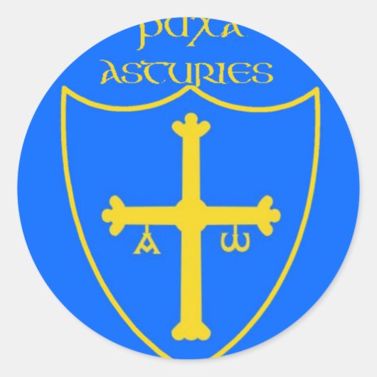 Sticker Rond asturies-redonda (Devant)