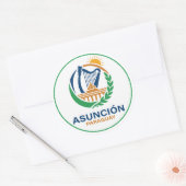Sticker Rond Asuncion Paraguay South America (Enveloppe)