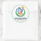Sticker Rond Asuncion Paraguay South America (Sac)