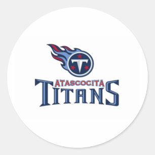 Sticker Rond Atascocita Titans Football Jeune