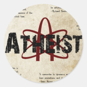 Sticker Rond Athée